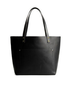 Leather Tote Bag Black color in USA