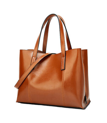 Women Leather Casual Handbag Large Capacity Tote Bag in USA