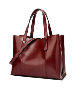 Women Leather Casual Handbag Large Capacity Tote Bag in USA