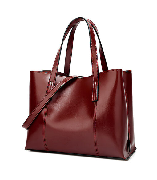 Women Leather Casual Handbag Large Capacity Tote Bag in USA