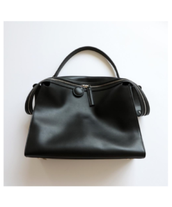 Black Leather Zipper Large Tote Bag Price In USA