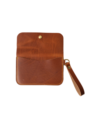 Customizable Full-Grain Leather Wristlet Clutch Price In USA