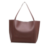 Elegant Coffee Brown Minimalist Shoulder Tote Bag Price In USA