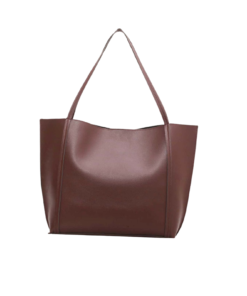 Elegant Coffee Brown Minimalist Shoulder Tote Bag Price In USA