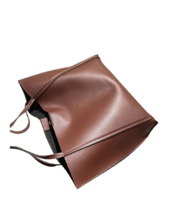 Elegant Coffee Brown Minimalist Shoulder Tote Bag Price In USA