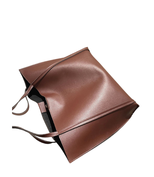 Elegant Coffee Brown Minimalist Shoulder Tote Bag Price In USA