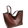 Elegant Coffee Brown Minimalist Shoulder Tote Bag Price In USA