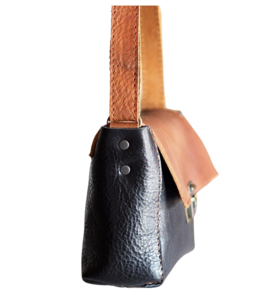 Handcrafted Black Leather Small Crossbody Bag for Women Price In USA