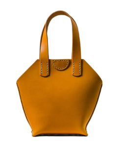 Handcrafted Mini Prism Tote Italian Buttero Veg Tan Leather Price In USA