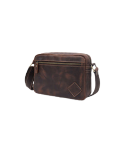 Men's Crazy Horse Leather Messenger Bag Price In USA