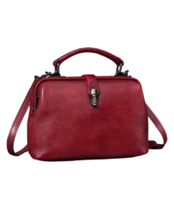 Retro Brown and Coffee Cow Leather Doctor Bag Price In USA