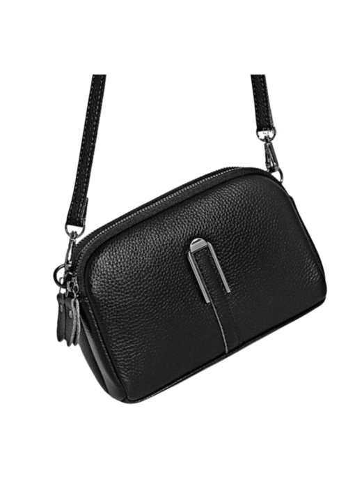 Women's Leather Double Zipper Bag Price In USA